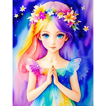 Load image into Gallery viewer, Diamond Painting - Full Square - watercolor little girl (30*40CM)