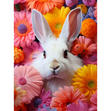 Load image into Gallery viewer, Diamond Painting - Full Round - white rabbit (30*40CM)
