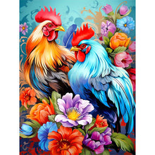 Load image into Gallery viewer, Diamond Painting - Full Round - two cocks (30*40CM)