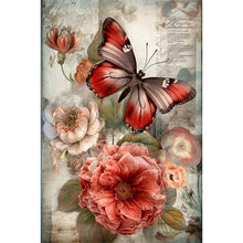 Load image into Gallery viewer, Diamond Painting - Full Round - Vintage butterfly and peony (40*60CM)