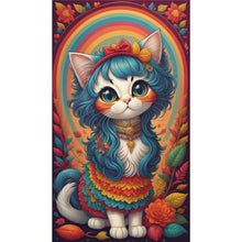 Load image into Gallery viewer, Diamond Painting - Full Round - rainbow cat (40*70CM)