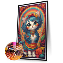 Load image into Gallery viewer, Diamond Painting - Full Round - rainbow cat (40*70CM)