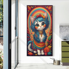 Load image into Gallery viewer, Diamond Painting - Full Round - rainbow cat (40*70CM)