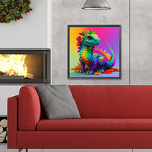 Load image into Gallery viewer, Diamond Painting - Full Round - Colorful little dragon (30*30CM)