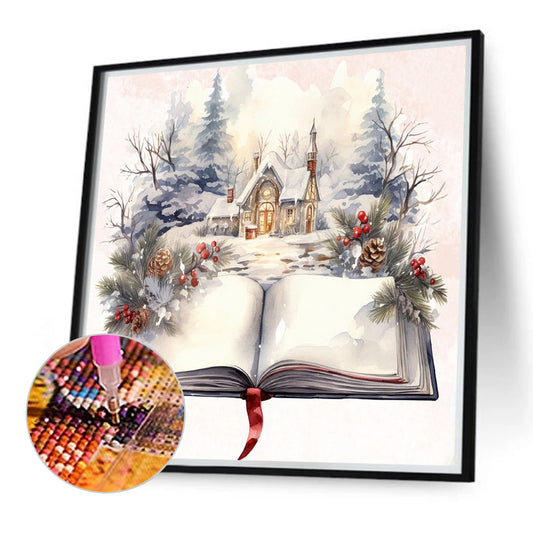 Diamond Painting - Full Round - Winter Christmas Book (40*40CM)