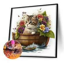 Load image into Gallery viewer, Diamond Painting - Full Round - kitten (30*30CM)
