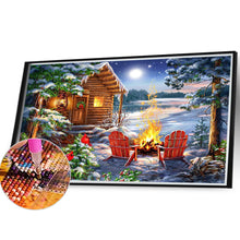 Load image into Gallery viewer, Diamond Painting - Full Round - Snow camping (40*30CM)