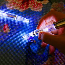Load image into Gallery viewer, Diamond Painting Drill Pens with Light Diamond Painting Tools Set (White)