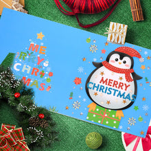 Load image into Gallery viewer, 6PCS DIY Diamond Painting Card Elk Christmas Diamond Drawing Card 30x15cm (#3)