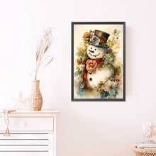 Load image into Gallery viewer, AB Diamond Painting - Full Square - Dressed up snowman (40*60CM)