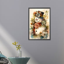 Load image into Gallery viewer, AB Diamond Painting - Full Square - Dressed up snowman (40*60CM)