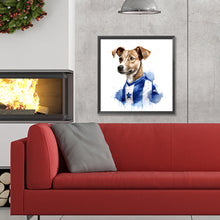 Load image into Gallery viewer, Diamond Painting - Full Round - puppy playing ball (30*30CM)