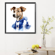 Load image into Gallery viewer, Diamond Painting - Full Round - puppy playing ball (30*30CM)