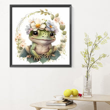 Load image into Gallery viewer, Diamond Painting - Full Round - flower dog (30*30CM)