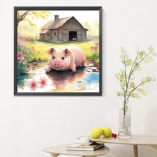 Load image into Gallery viewer, Diamond Painting - Full Round - farm animals (30*30CM)