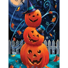 Load image into Gallery viewer, Diamond Painting - Full Round - halloween pumpkin (30*40CM)
