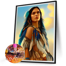 Load image into Gallery viewer, Diamond Painting - Full Square - indian woman (30*40CM)