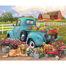 Load image into Gallery viewer, Diamond Painting - Full Round - flowers vintage car (60*50CM)