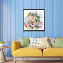 Load image into Gallery viewer, Diamond Painting - Partial Special Shaped - flower and frog (30*30CM)