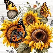 Load image into Gallery viewer, Diamond Painting - Full Round - sunflower (30*30CM)
