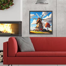 Load image into Gallery viewer, Diamond Painting - Full Round - windmill house (30*30CM)