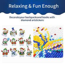 Load image into Gallery viewer, 2PCS Christmas Gem Art DIY Craft Kit Diamond Painting Sticker (Xmas Snowman)