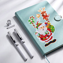 Load image into Gallery viewer, 2PCS Christmas Gem Art DIY Craft Kit Diamond Painting Sticker (Santa)