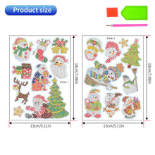 Load image into Gallery viewer, 2PCS Christmas Gem Art DIY Craft Kit Diamond Painting Sticker (Xmas is Coming)