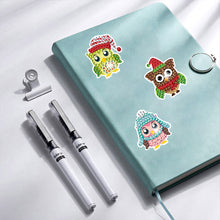 Load image into Gallery viewer, 2PCS Christmas Gem Art DIY Craft Kit Diamond Painting Sticker (Xmas Owl)
