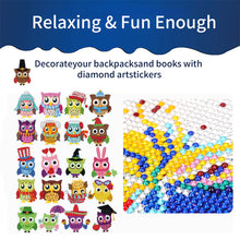 Load image into Gallery viewer, 2PCS Christmas Gem Art DIY Craft Kit Diamond Painting Sticker (Xmas Owl)