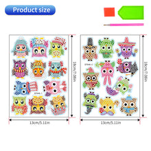 Load image into Gallery viewer, 2PCS Christmas Gem Art DIY Craft Kit Diamond Painting Sticker (Xmas Owl)