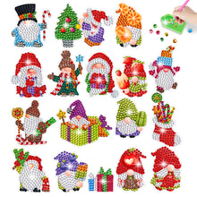 Load image into Gallery viewer, 2PCS Christmas Gem Art DIY Craft Kit Diamond Painting Sticker (Xmas Gnome)
