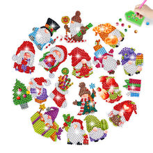 Load image into Gallery viewer, 2PCS Christmas Gem Art DIY Craft Kit Diamond Painting Sticker (Xmas Gnome)