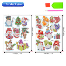 Load image into Gallery viewer, 2PCS Christmas Gem Art DIY Craft Kit Diamond Painting Sticker (Xmas Gnome)