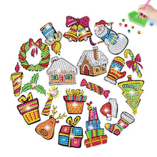 Load image into Gallery viewer, 2PCS Christmas Gem Art DIY Craft Kit Diamond Painting Sticker (Xmas Element)