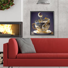 Load image into Gallery viewer, Diamond Painting - Full Round - starry sky tea cup (30*30CM)