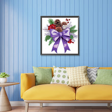 Load image into Gallery viewer, Diamond Painting - Partial Special Shaped - Christmas bow (30*30CM)