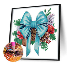 Load image into Gallery viewer, Diamond Painting - Partial Special Shaped - Christmas bow (30*30CM)