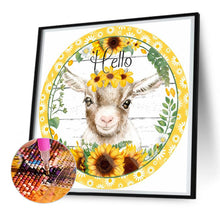 Load image into Gallery viewer, Diamond Painting - Full Round - Sunflower Lamb (30*30CM)
