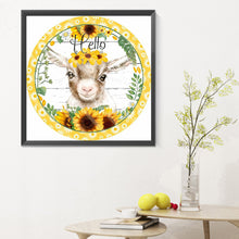 Load image into Gallery viewer, Diamond Painting - Full Round - Sunflower Lamb (30*30CM)