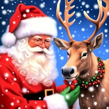 Load image into Gallery viewer, Diamond Painting - Full Round - Santa Claus (30*30CM)
