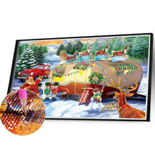 Load image into Gallery viewer, Diamond Painting - Full Round - Christmas campervan (40*30CM)