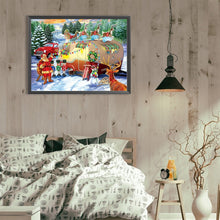 Load image into Gallery viewer, Diamond Painting - Full Round - Christmas campervan (40*30CM)