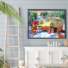 Load image into Gallery viewer, Diamond Painting - Full Round - Christmas campervan (40*30CM)