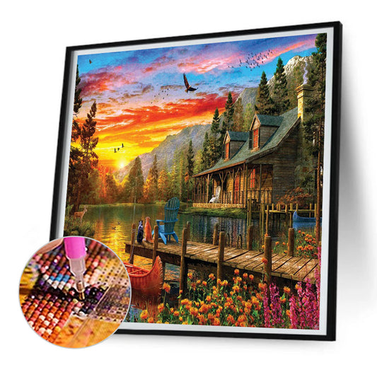 Diamond Painting - Full Round - landscape (30*30CM)