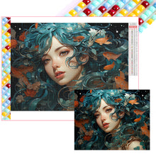 Load image into Gallery viewer, Diamond Painting - Full Square - goldfish woman (40*50CM)