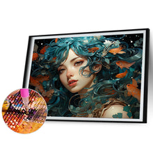 Load image into Gallery viewer, Diamond Painting - Full Square - goldfish woman (40*50CM)