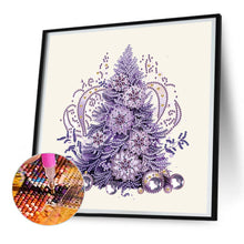 Load image into Gallery viewer, Diamond Painting - Partial Special Shaped - Purple Christmas tree (30*30CM)