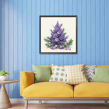 Load image into Gallery viewer, Diamond Painting - Partial Special Shaped - Purple Christmas tree (30*30CM)