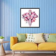 Load image into Gallery viewer, Diamond Painting - Partial Special Shaped - butterfly cross (30*30CM)